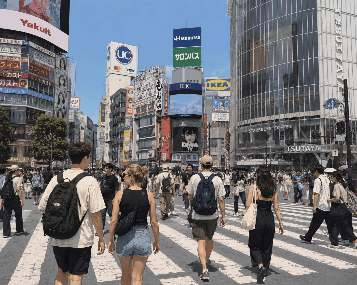 Detienen a un influencer por pasar normal por el cruce de Shibuya